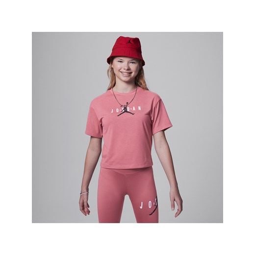 T-shirt dla dużych dzieci Jordan - Różowy Jordan M Nike poland