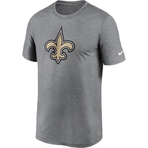 T-shirt męski Nike Dri-FIT Logo Legend (NFL New Orleans Saints) - Szary ze sklepu Nike poland w kategorii T-shirty męskie - zdjęcie 161814583