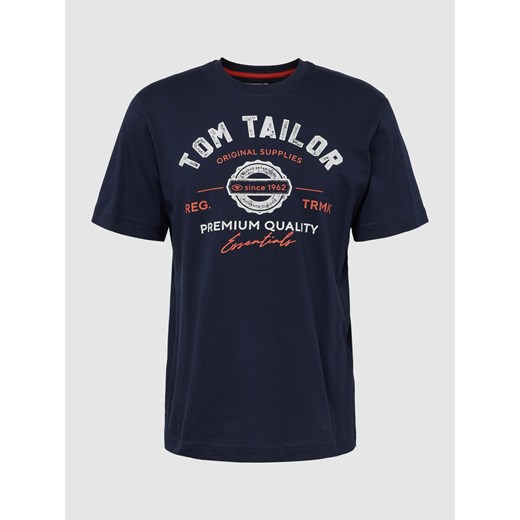 T-shirt męski Tom Tailor z krótkim rękawem z napisem 
