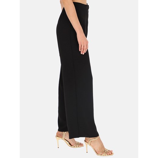 Eleganckie czarne spodnie damskie na gumce Potis & Verso Mari Potis & Verso 42 Eye For Fashion