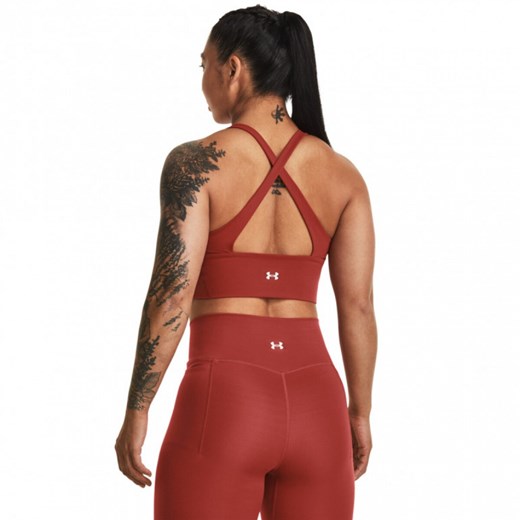 Damski top treningowy Under Armour Project Rock LetsGo Crssover Top - brązowy ze sklepu Sportstylestory.com w kategorii Bluzki damskie - zdjęcie 161828000