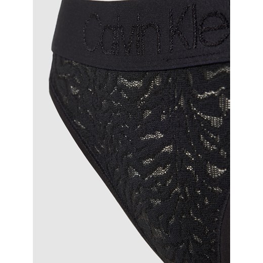 Majtki damskie Calvin Klein Underwear czarne koronkowe