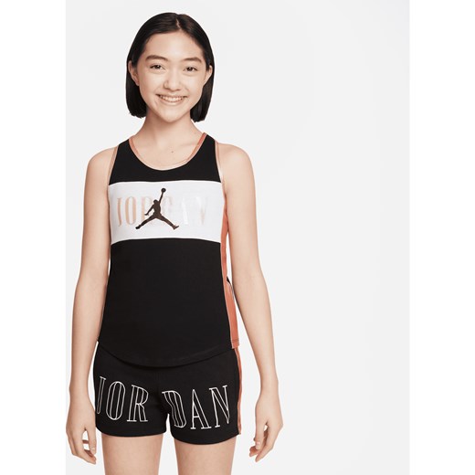 Koszulka bez rękawów dla dużych dzieci Jordan - Czerń ze sklepu Nike poland w kategorii Bluzki dziewczęce - zdjęcie 161829003