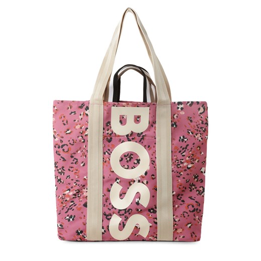 BOSS Damska torba shopper Kobiety wyrazisty róż wzorzysty ze sklepu vangraaf w kategorii Torby Shopper bag - zdjęcie 161838390