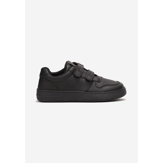 Czarne Buty Sportowe Zapinane na Rzepy na Płaskiej Podeszwie Koreli ze sklepu born2be.pl w kategorii Buty sportowe dziecięce - zdjęcie 161841182
