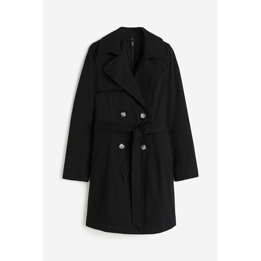 H & M - Bawełniany trencz - Czarny H & M XL H&M