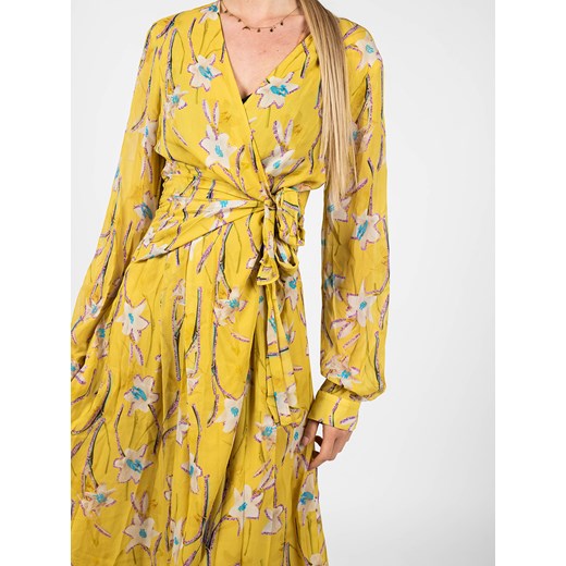 Pinko Sukienka "Boero" | 1G14KE 7932 | Boero | Żółty, Wielokolorowy Pinko 40 wyprzedaż ubierzsie.com