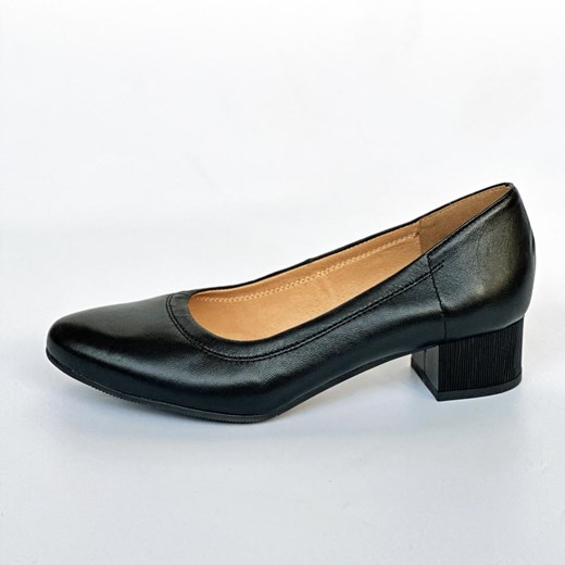 Czarne skórzane POLSKIE czółenka damskie na obcasie SUZANA 446 Suzana 36 suzana.pl