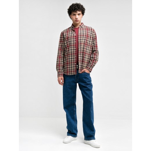 Koszula męska BIG STAR casual z kołnierzykiem button down z długim rękawem