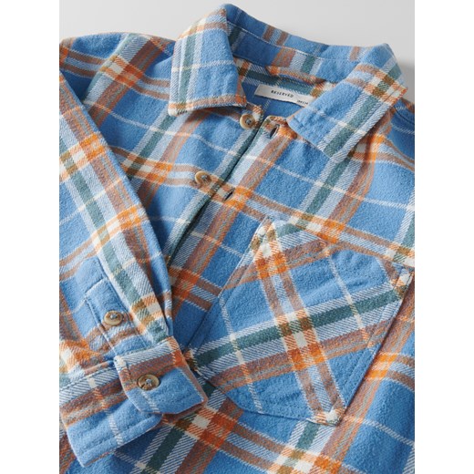 Reserved - Koszula w kratę regular fit - Niebieski Reserved 116 (5-6 lat) Reserved