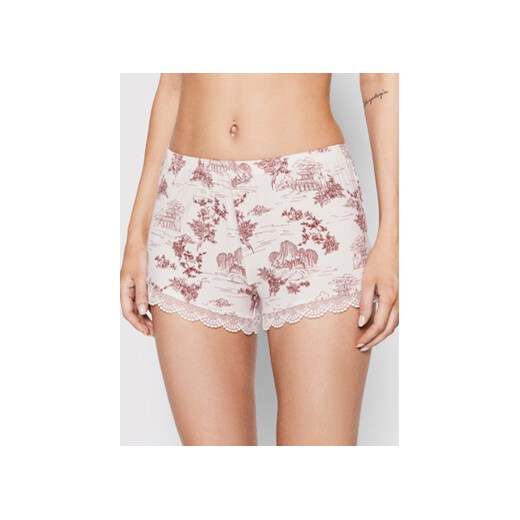 Etam Szorty piżamowe Alman 6533125 Różowy Regular Fit S promocyjna cena MODIVO