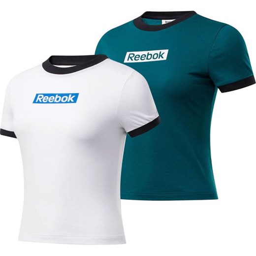 Koszulki damskie Training Essentials Linear 2szt Reebok ze sklepu SPORT-SHOP.pl w kategorii Bluzki damskie - zdjęcie 161861552