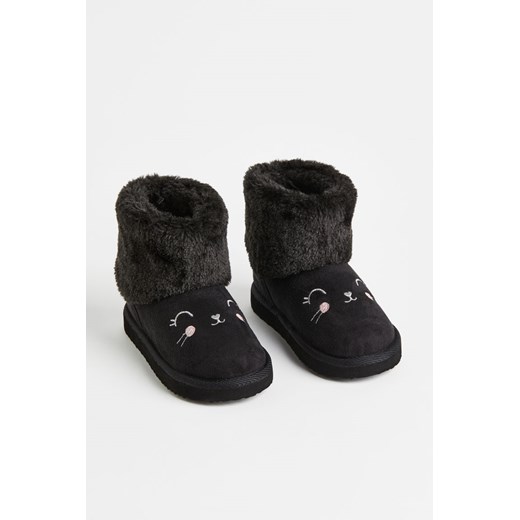 H & M - Ocieplane botki - Czarny H & M 28/29 H&M