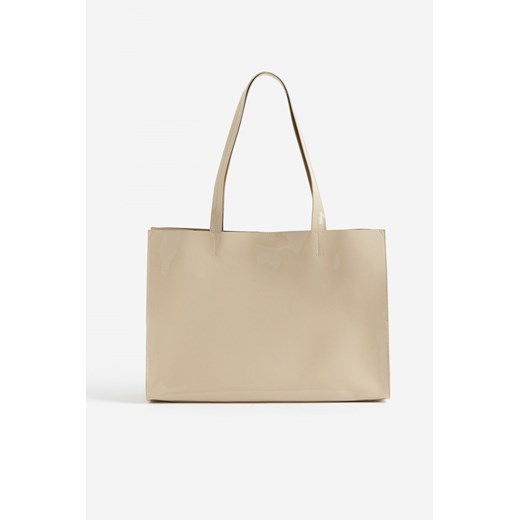H & M - Torba shopper - Beżowy H & M One Size H&M