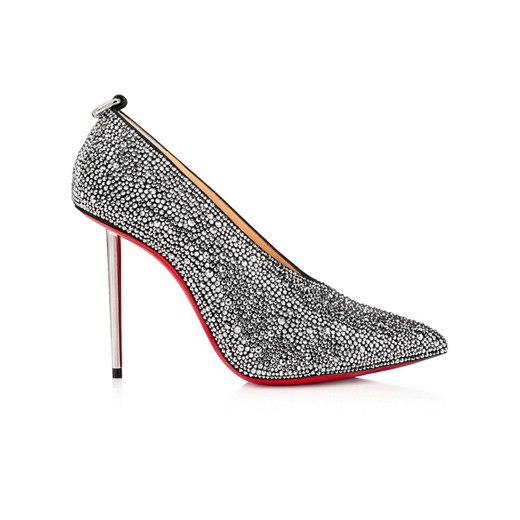 Czółenka srebrne Christian Louboutin