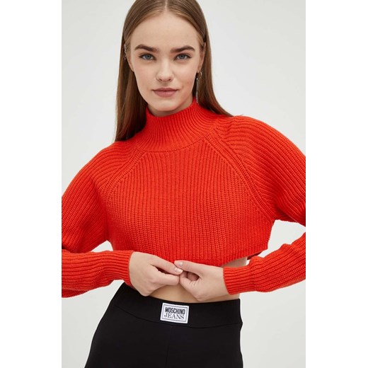 Sweter damski Moschino Jeans z okrągłym dekoltem