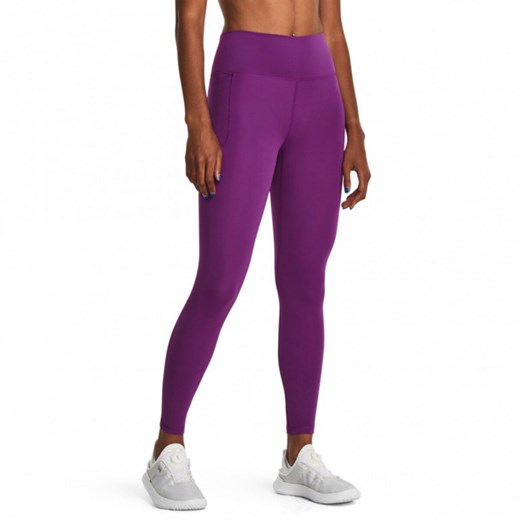 Damskie legginsy treningowe Under Armour Meridian Ankle Leg - fioletowe ze sklepu Sportstylestory.com w kategorii Spodnie damskie - zdjęcie 161934012