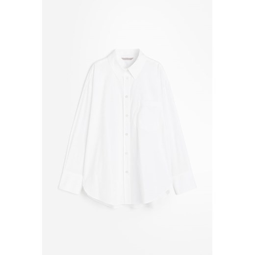 H & M - Bawełniana koszula oversize - Biały H & M XXL H&M