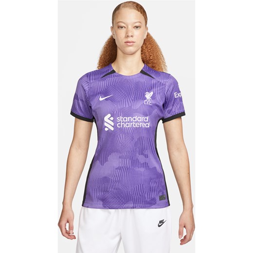 Damska koszulka piłkarska Nike Dri-FIT Liverpool F.C. Stadium 2023/24 (wersja trzecia) - Fiolet ze sklepu Nike poland w kategorii Bluzki damskie - zdjęcie 161947741