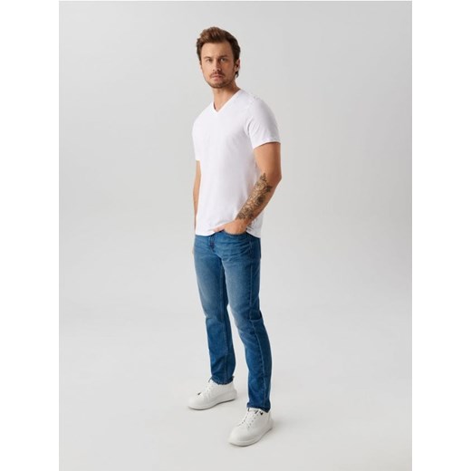 Sinsay - Koszulka basic - biały Sinsay XL Sinsay