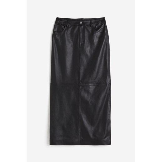 H & M - Skórzana spódnica - Czarny H & M 36 H&M