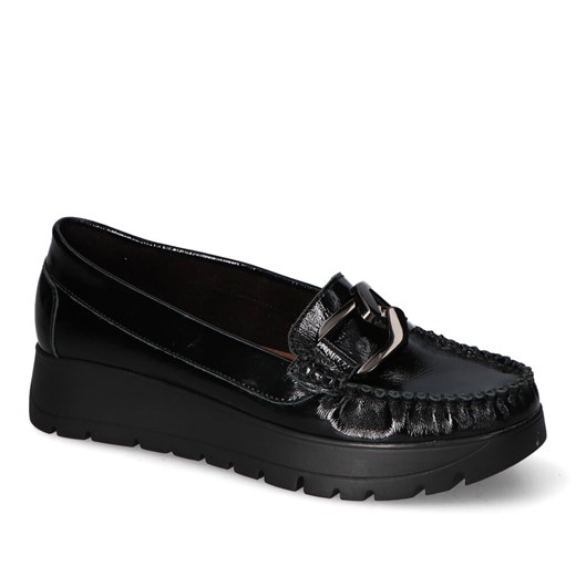 Mokasyny Lemar 10141 Naplak Czarny+cn ze sklepu Arturo-obuwie w kategorii Mokasyny damskie - zdjęcie 161967251