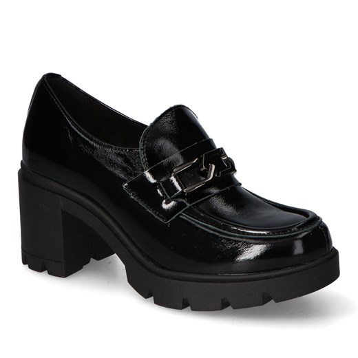 Półbuty Lemar 20115 Naplak czarny+cn ze sklepu Arturo-obuwie w kategorii Półbuty damskie - zdjęcie 161967281