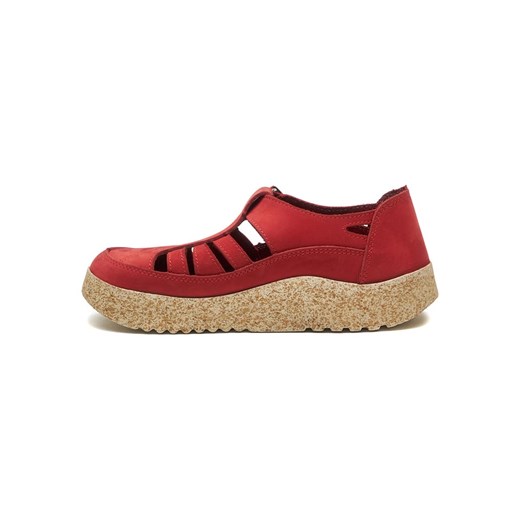 Comfortfusse Skórzane slippersy w kolorze czerwonym Comfortfusse 42 okazyjna cena Limango Polska