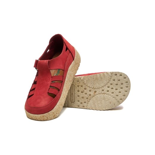 Comfortfusse Skórzane slippersy w kolorze czerwonym Comfortfusse 38 okazyjna cena Limango Polska