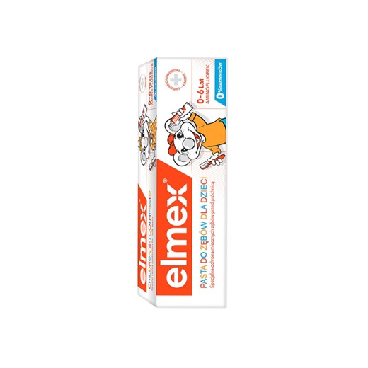 elmex Kids Pasta do zębów dla dzieci 0-6 lat przeciw próchnicy z aminofluorkiem Elmex one size 5.10.15 wyprzedaż