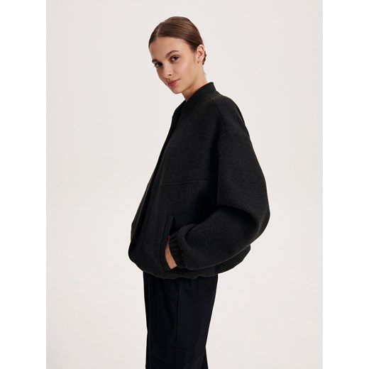 Kurtka damska czarna Reserved bez kaptura krótka 