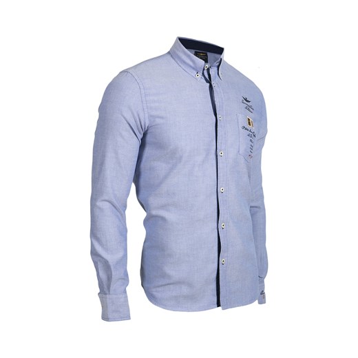 Koszula męska Aeronautica Militare sportofino-pl niebieski koszule