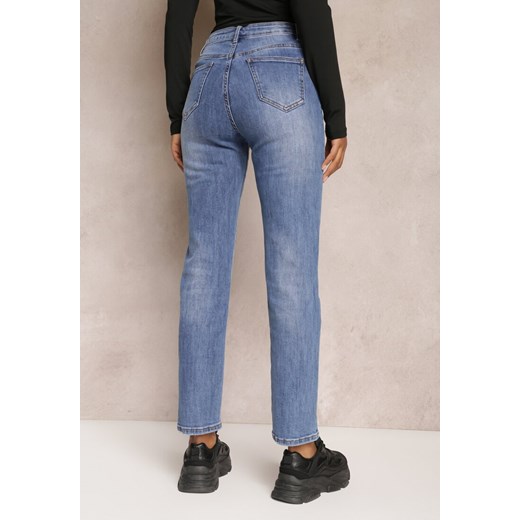 Niebieskie Jeansy Straight Aizley Renee XS promocja Renee odzież
