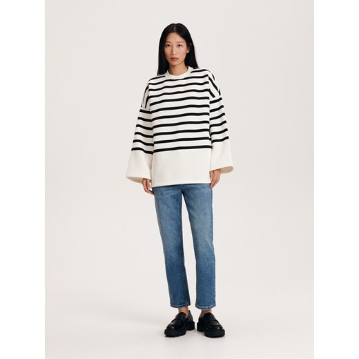 Reserved - Bluza w paski - Kremowy Reserved M Reserved