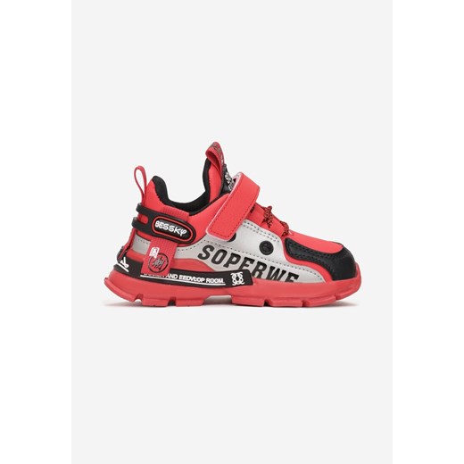Czerwono-Czarne Buty Sportowe Busselia ze sklepu born2be.pl w kategorii Buty sportowe dziecięce - zdjęcie 161999400