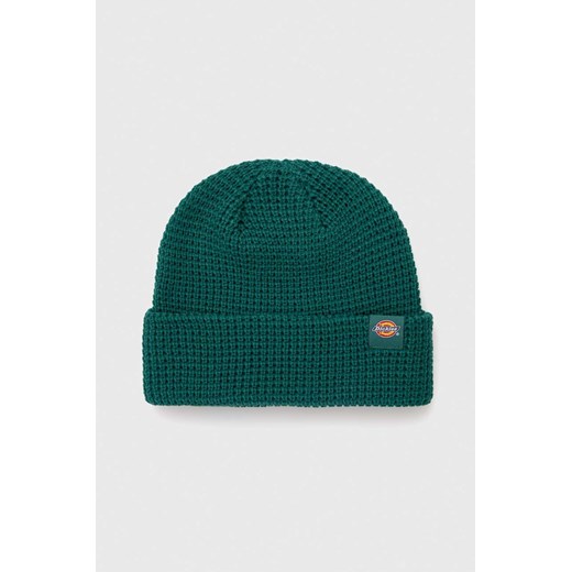 Dickies czapka kolor zielony z cienkiej dzianiny Dickies ONE PRM