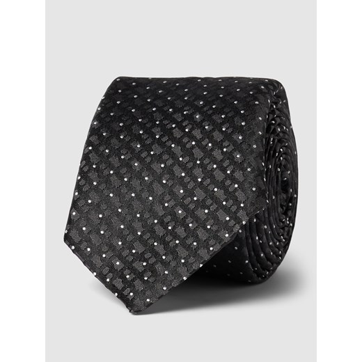 Krawat z jedwabiu z wzorem na całej powierzchni One Size Peek&Cloppenburg  promocja
