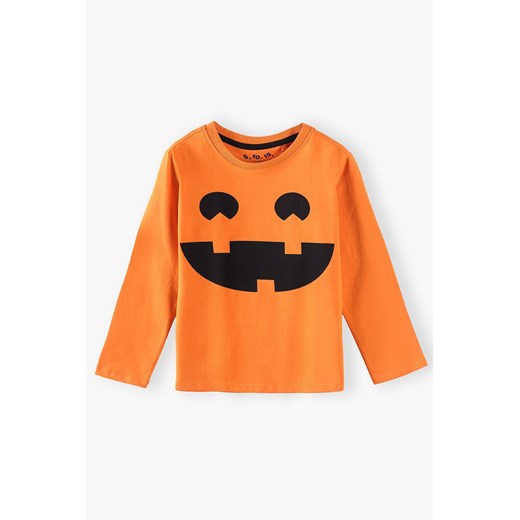 Bluzka chłopięca z motywem Halloween - pomarańczowa 5.10.15. 92 okazja 5.10.15