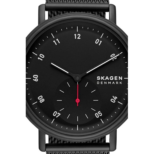 Skagen zegarek męski kolor czarny Skagen ONE ANSWEAR.com