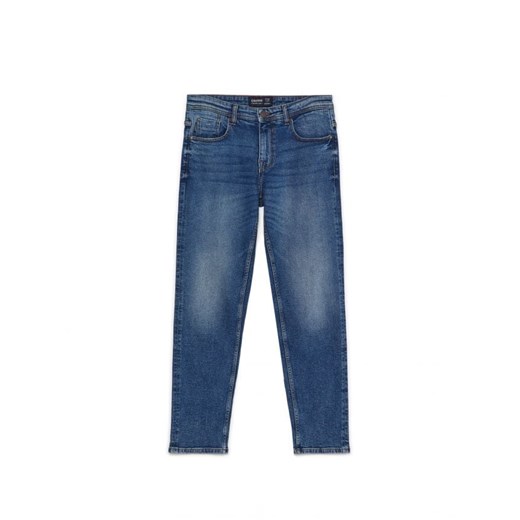 Cropp - Ciemnoniebieskie jeansy comfort - granatowy ze sklepu Cropp w kategorii Jeansy męskie - zdjęcie 162024562