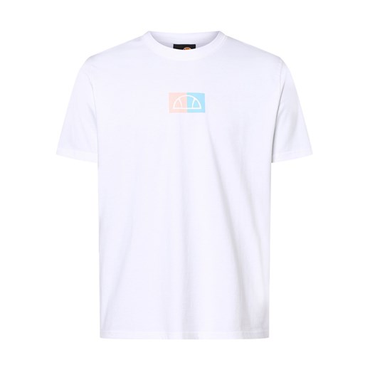 ellesse T-shirt męski Mężczyźni Bawełna biały nadruk ze sklepu vangraaf w kategorii T-shirty męskie - zdjęcie 162030522
