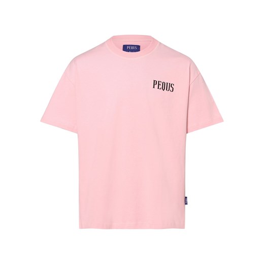 PEQUS T-shirt męski Mężczyźni Bawełna różowy nadruk Pequs S vangraaf
