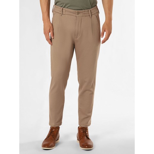 Drykorn Spodnie Mężczyźni Bawełna beżowy jednolity ze sklepu vangraaf w kategorii Spodnie męskie - zdjęcie 162031131