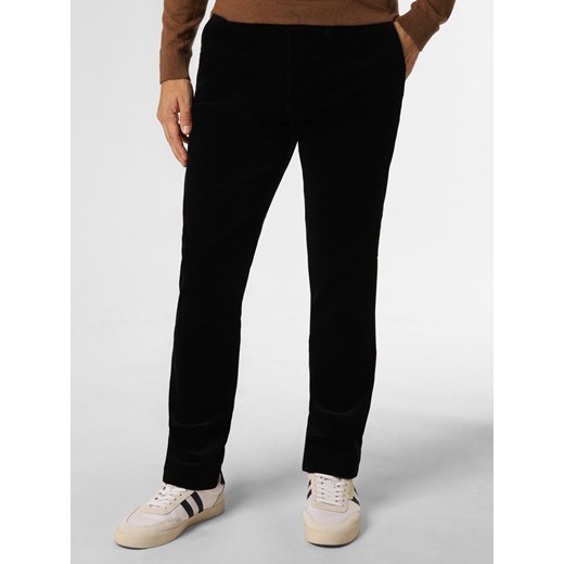 Polo Ralph Lauren Spodnie Mężczyźni Bawełna czarny jednolity ze sklepu vangraaf w kategorii Spodnie męskie - zdjęcie 162031133