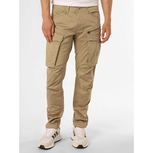 G-Star RAW Spodnie Mężczyźni Bawełna beżowy jednolity ze sklepu vangraaf w kategorii Spodnie męskie - zdjęcie 162031163