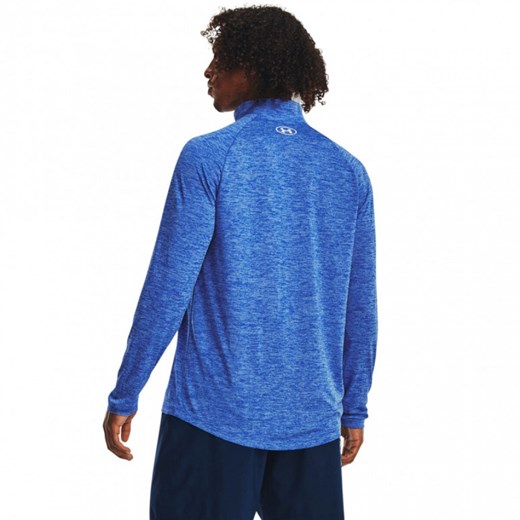 Męska bluza treningowa Under Armour Tech 2.0 1/2 Zip - niebieska ze sklepu Sportstylestory.com w kategorii Bluzy męskie - zdjęcie 162032553