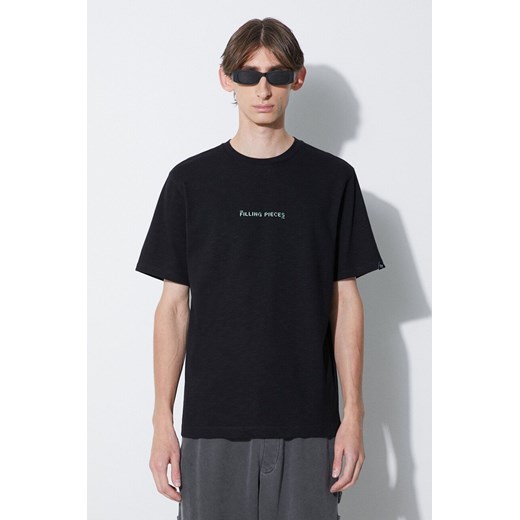 Filling Pieces t-shirt bawełniany Carabiner kolor czarny z nadrukiem 74417051861 ze sklepu PRM w kategorii T-shirty męskie - zdjęcie 162032781