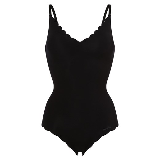 SKINY Damskie body Kobiety Sztuczne włókno czarny jednolity ze sklepu vangraaf w kategorii Body damskie - zdjęcie 162035151