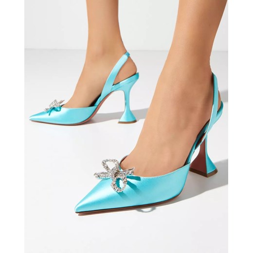 AMINA MUADDI Niebieskie szpilki Rosie Sling rozmiar 37.5 Amina Muaddi 37.5 wyprzedaż Moliera2.com