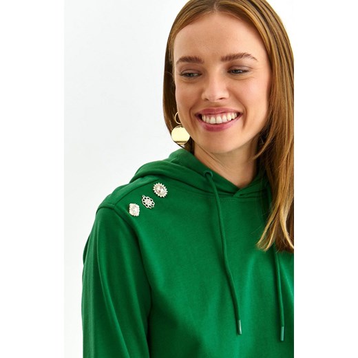 Top Secret bluza damska zielona o luźnym kroju SBL1239, Kolor zielony, Rozmiar Top Secret 42 Primodo